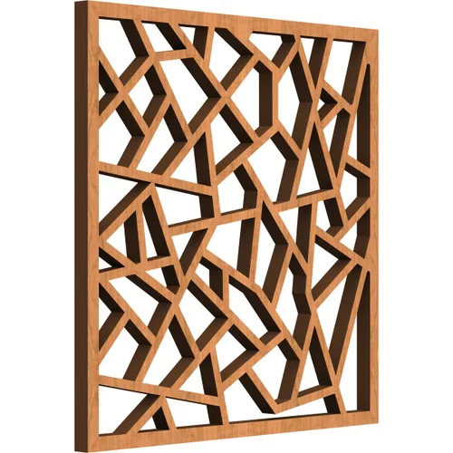 Miniatura 49 de 7 3/8 pulgadas de ancho x 7 3/8 pulgadas de alto x 3/8 pulgadas de alto, paneles de pared de madera con calado decorativo extra pequeño de Venecia