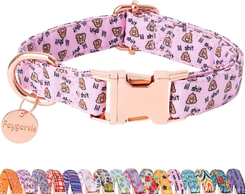 Miniatura 11 de Faygarsle Collar Lindo de Perro para Perras y Perros Machos, Collar Suave y Elegante para Mascotas con Diseño de Limón, Collar de Perro Amarillo