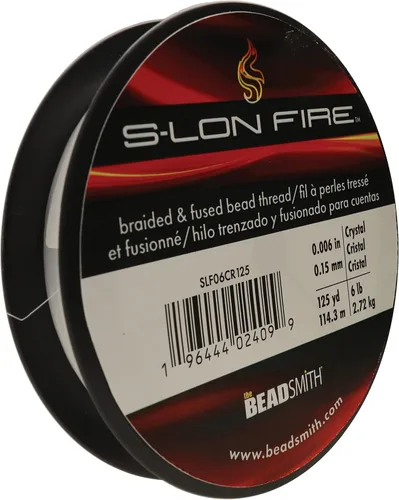 Miniatura 11 de The Beadsmith S-Lon Fire - Hilo de cuentas trenzado y fundido - Prueba de 6 libras, diámetro de 0.006 pulgadas/0.006 in, carrete de 50 yardas