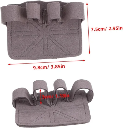 Miniatura 2 de Cabilock 2 Pairs Non-Slip Wear-Resistant Weight Lifting Gloves with Palm Protection for Men and Women Pull Up Grips for Fitness Gym Biking Hiking