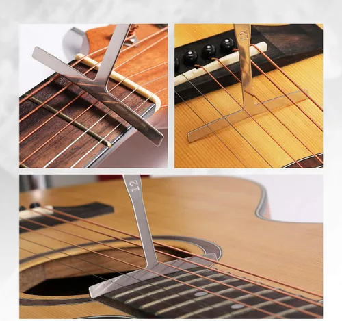 Miniatura 5 de MIFOGE Kit de herramientas de reparación de guitarra de 25 piezas con bolsa de transporte para guitarra eléctrica acústica, ukelele, bajo