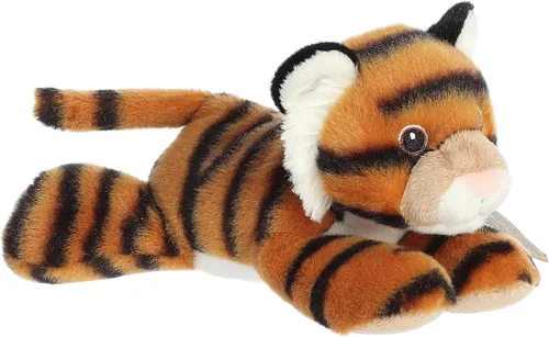 Miniatura 3 de Aurora® Animal de peluche Eco Nation™ Eco Softies™ de tigre hecho responsablemente, ideal para aventuras de juego, perfecto para cumpleaños