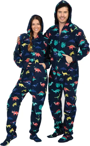 Miniatura 3 de Footed Pajamas - Mameluco familiar con capucha a juego Suéteres de una pieza para niños, niñas, hombres, mujeres y mascotas Unisex