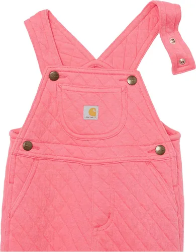 Miniatura 5 de Carhartt Baby-girls - Conjunto de 3 piezas de body de manga larga, overoles y babero de comida