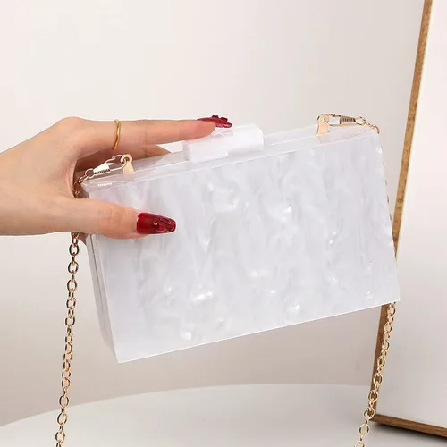 Miniatura 3 de LETODE Bolsos de mano de acrílico, bolso de plexiglás para mujer