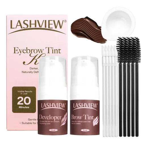 Miniatura 9 de LASHVIEW Kit de elevación de pestañas, kit profesional de pestañas permanentes, conjunto líquido, semipermanente, rizado permanente, extensión