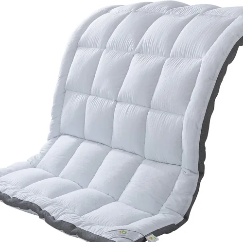 Cubrecolchón corto Queen – Protector de colchón suave para campamento RV Queen – Parte superior de almohada alternativa de plumón de lujo – Funda de