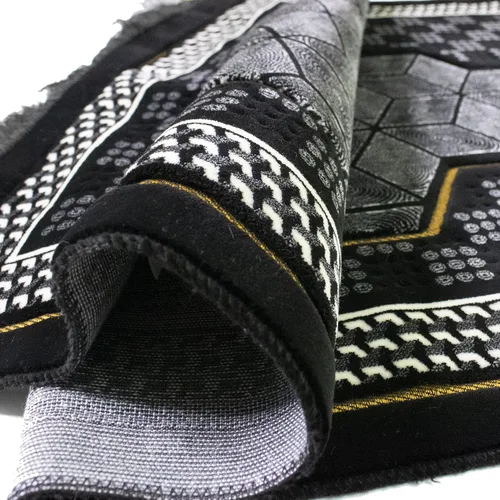 Miniatura 2 de Modefa Alfombra de oración turca de terciopelo islámico, gruesa, ancha y suave, para hombres y mujeres, doble felpa grande Janamaz - Regalo de Eid