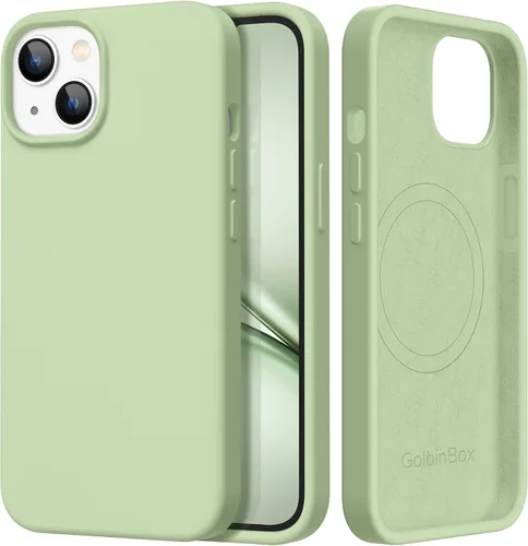 Miniatura 132 de GolbinBox Funda magnética para iPhone 17, compatible con MagSafe, cubierta de silicona integrada para control de cámara, funda de silicona líquida a