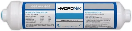 Hydronix Filtro de agua de sedimentos en línea ISF-10 para pre filtración, 2" x 10", puertos NPT de 1/4"