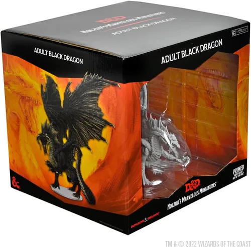 Miniatura 3 de WizKids D&D Nolzur's Marvelous Miniatures: Dragón Negro Adulto