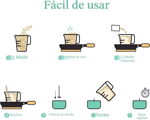Miniatura 7 de SAEUYVB Cera de vela de soja natural y cera de vela de soja para hacer velas, 2 libras de cera de soja para hacer velas, cera de vela de soja