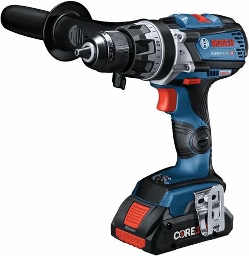Miniatura 7 de BOSCH GSB18V-975CB25 taladro/atornillador sin escobillas listo para conexión de 18 V, 1/2 pulg. con (2) baterías CORE18V® de 4 Ah de potencia