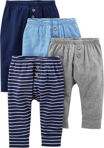 Miniatura 13 de Simple Joys by Carter's - Pantalones de forro polar para bebé, paquete de 4