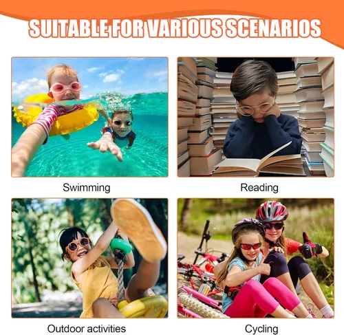 Miniatura 7 de 18 correas para lentes para niños, 18 ganchos grandes para gafas y 2 paños de vidrio, diseño elástico ajustable, cómodo y antideslizante, adecuado