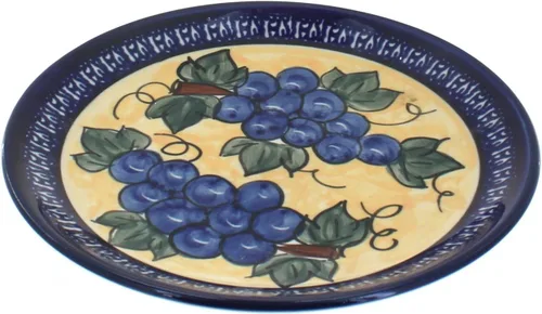 Miniatura 18 de Blue Rose - Plato de postre de ballina azul, 7.5 pulgadas de diámetro, hermoso plato para pasteles, aperitivos o aperitivos
