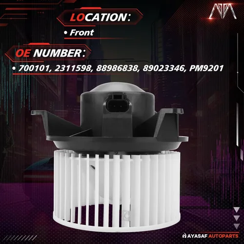 Miniatura 2 de 700101 Conjunto de motor de soplador HVAC para Chevy (GMC) Silverado 1500/2500 (HD)/3500 Classic, Sierra 1500 (HD)/2500 (HD)/3500, para Avalanche