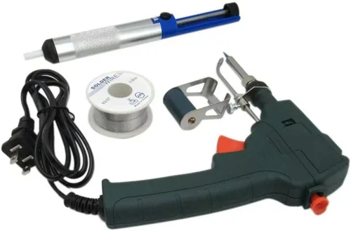 Miniatura 8 de USonline911 Kit de pistola de soldadura eléctrica Set Temperatura ajustable 60W Herramienta de soldadura 110V