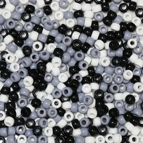 Miniatura 27 de 500 cuentas de plástico para hacer pulseras, manualidades, llaveros y decoraciones de adornos (amarillo)