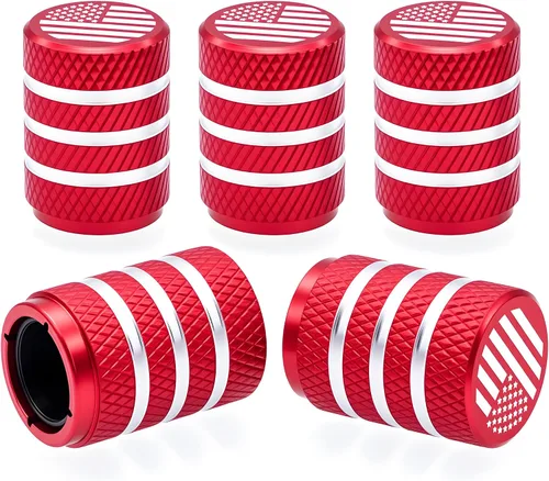 Miniatura 70 de 4 piezas de tapas de válvula de rueda con forma de punta, válvula de rueda de aleación de aluminio con punta, universal para automóviles, SUV