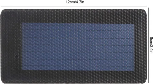 Miniatura 6 de Plplaaoo Panel solar de silicio amorfo flexible, módulo solar de película fina de 2 V 0.3 W para proyectos de bricolaje - Mini células solares