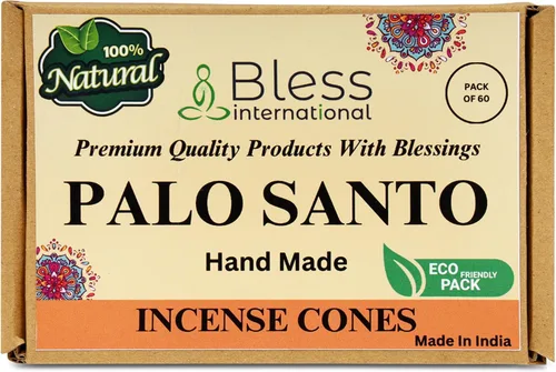 Miniatura 29 de Bless International Conos de incienso 100% naturales de lavanda hechos a mano, sumergidos a mano, libres de químicos orgánicos para purificación