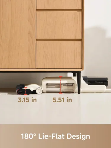 Miniatura 2 de MOVA K30 SE - Aspiradora en seco y húmedo, trapeador inteligente de alcance plano de 180°, limpieza de doble borde de 0 pulgadas, autolimpieza