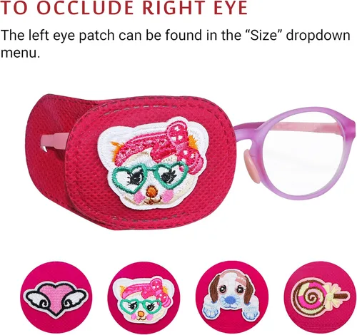 Miniatura 4 de Astropic 4 parches para ojos para niños Parche de ojos para niñas para gafas Parche médico para niños con ojo perezoso