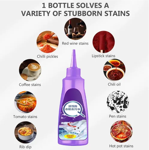 Miniatura 2 de Active Enzyme - Removedor de manchas para ropa, removedor rápido de manchas de lavandería, removedor de manchas de ropa con enzimas activas