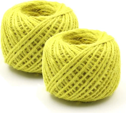 Miniatura 37 de Cuerda de yute verde de 54 yardas/rollo de 0.079 pulgadas, cuerda de cáñamo, cuerda gruesa fuerte, envoltura de cuerda gruesa, boda, manualidades