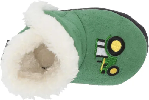 Miniatura 5 de John Deere Las pantuflas para bebés tienen forro interior de sherpa de felpa