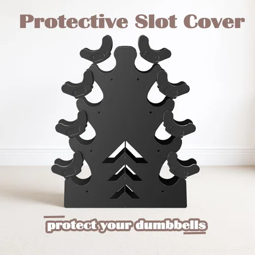 Miniatura 4 de Soporte para mancuernas, solo soporte, no necesita instalación, soporte de peso pequeño con borde protector de mancuernas, adecuado para mancuernas