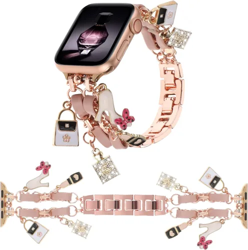 Miniatura 9 de Elegante pulsera compatible con Apple Watch Band de 1.496 pulgadas, 1.575 pulgadas, 1.614 pulgadas, 1.654 pulgadas, 1.732 pulgadas, 1.772 pulgadas