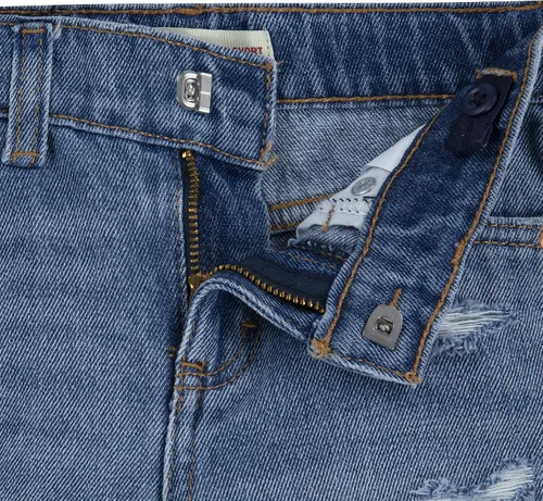Miniatura 29 de Levi's Kids Girls Girlfriend Fit Short Shorts (Niños grandes)