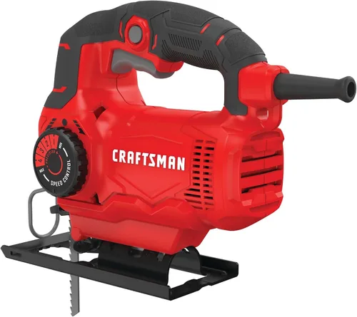 Miniatura 12 de CRAFTSMAN Sierra de calar, 4 ajustes orbitales, hasta 3,000 SPM, 5 amperios, con cable (CMES610)