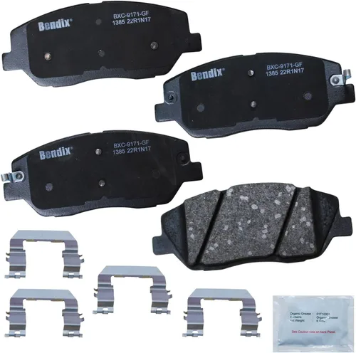Miniatura 418 de Pastillas de freno delanteras cerámicas Bendix Priority1 CFC2302 para Hyundai Elantra 2021, Sonata 2022-2020, Kia K5 2023-2021