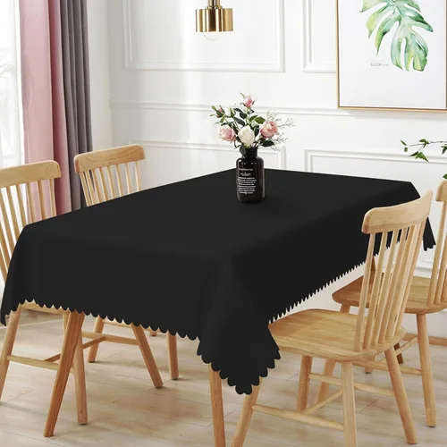 Miniatura 28 de 52x70inches Apple Green Tablecloth Heavy Duty Washable Polyester Fabric Table Cloth Rectangular Solid Color Table Cover for Kitchen Dining Room