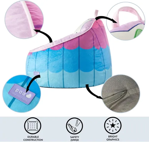 Miniatura 5 de Batman Hillside by Pod - Cómodo puf para niños, tela duradera, ideal para salas de juegos y dormitorios