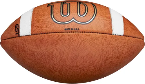 Miniatura 6 de Wilson GST1003 Juego de cuero de fábrica de fútbol defecto/imperfección - Tamaño oficial, marrón