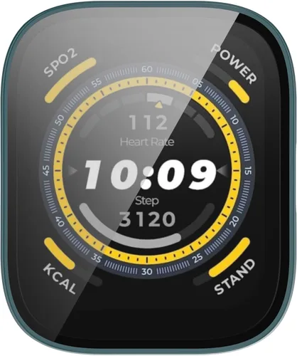 Miniatura 7 de RuenTech Protector de pantalla compatible con Amazfit Bip 5, funda protectora de policarbonato impermeable, película de vidrio templado HD integrada