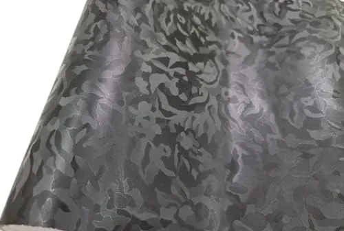 Miniatura 2 de Rollo de película adhesiva de vinilo para auto de camuflaje y sombra fantasma, color negro y gris plateado (patrón más grande, 1 x 5 pies)