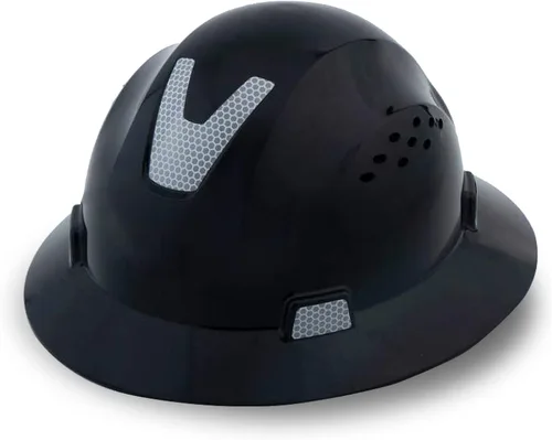 Casco de seguridad de ala completa ventilado ANSI Z89.1 aprobado por la OSHA para hombres, mujeres y adultos