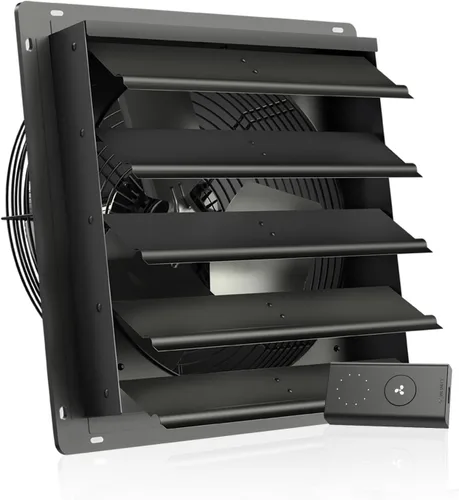 AC Infinity AIRLIFT S16, Ventilador de Escape con Persiana de 16 pulgadas con Controlador de 10 Velocidades, Motor EC - Ventilación y Refrigeración