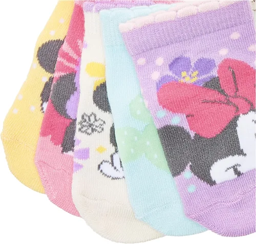 Miniatura 2 de Disney Paquete de 5 calcetines cortos para bebé de Minnie Mouse unisex