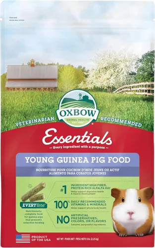 Miniatura 15 de Oxbow Essentials Alimento para Conejillo de Indias, Conejillo de Indias Adulto, Hecho con Heno Timothy de Oxbow, Pellets de Comida para Mascotas