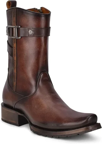 Miniatura 2 de CUADRA Botas urbanas para hombre en piel bovina con cremallera marrón, Marrón