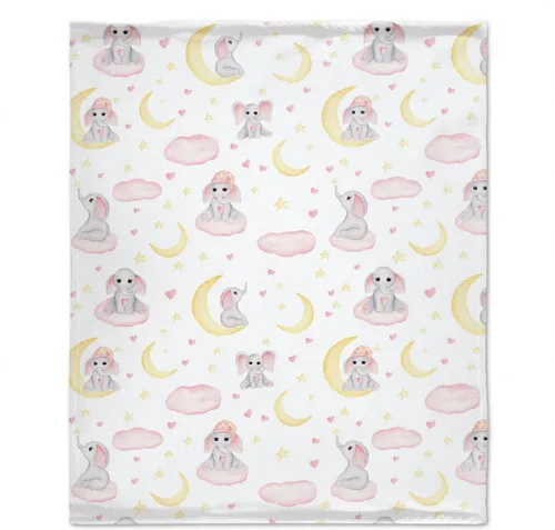 Miniatura 22 de Bonita manta de franela de elefante, ultra suave y acogedora, manta de forro polar ligera y mullida, manta de felpa cálida para sofá, cama, 30 x 40