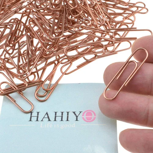 Miniatura 20 de HAHIYO Clips de papel grandes de 1.1 pulgadas (1.102 in) de longitud, clips negros con revestimiento de vinilo para evitar arañazos y desgarros