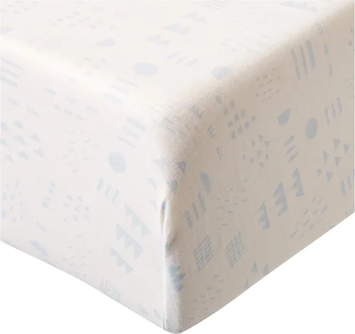 Miniatura 13 de HonestBaby Paquete de 2 sábanas bajeras para cuna Paquete de 2 - Azul claro