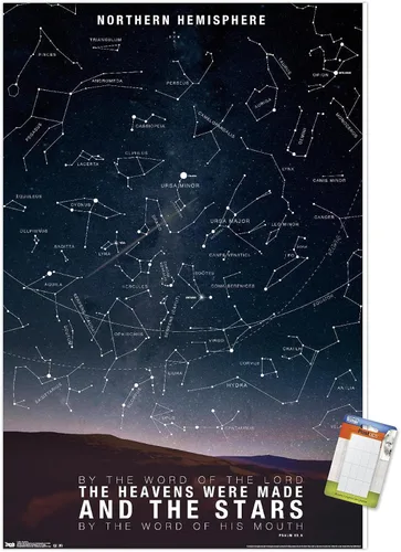 Miniatura 14 de Póster de pared de The Stars, 22.4 pulgadas de largo x 14.7 pulgadas de ancho, versión enmarcada de madera de granero